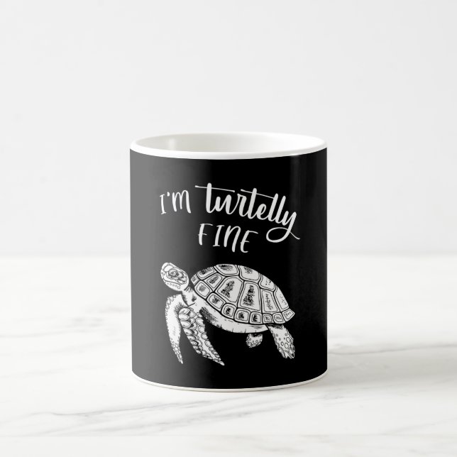 Turtle Sea Turtles Ocean Sjöliv Animal Gift Idea Kaffemugg (Center)