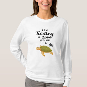Turtle Sea Turtles Ocean Sjöliv Cute Animal Gift T Shirt