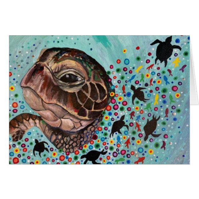 Turtle: Seer of the Seas Notecard OBS Kort (Framsidan Horizontal)