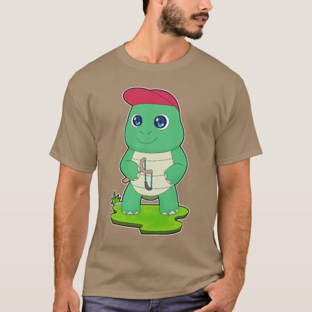 Turtle Slingshot T Shirt (Framsida)