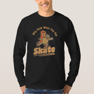 Turtle Sloth Roller Skating Roller Skates T Shirt