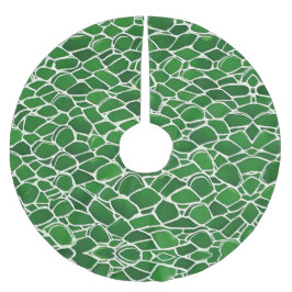 Turtle Snäcka Mönster Julgransmatta Borstad Polyester