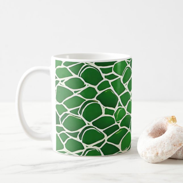Turtle Snäcka Mönster Kaffemugg (Med munk)