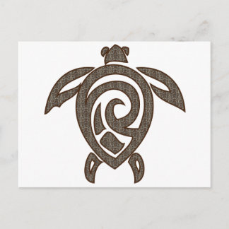 Turtle-snäcka-print Vykort
