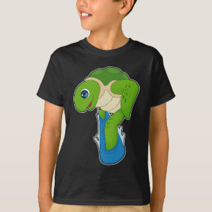 Turtle Snowboard Winter sport T Shirt