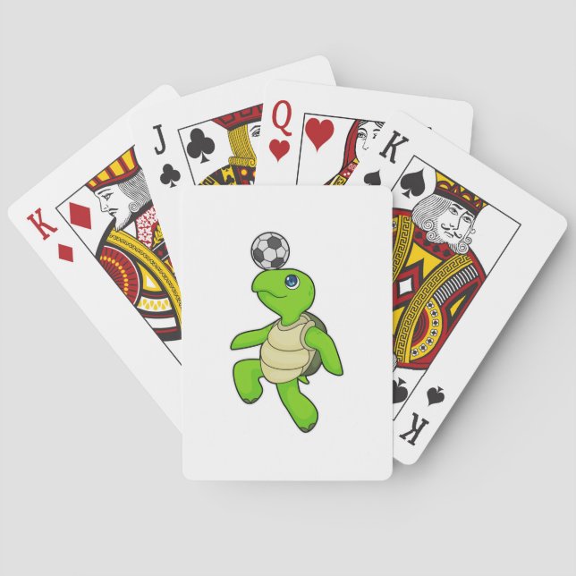 Turtle Soccer-spelare Casinokort (Baksidan)