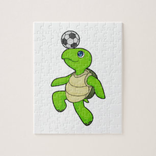Turtle Soccer-spelare Pussel