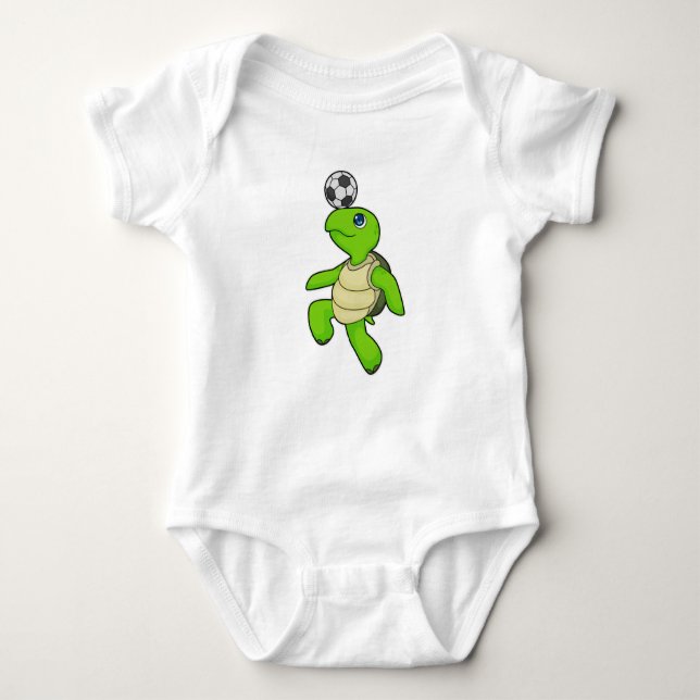 Turtle Soccer-spelare T Shirt (Framsida)