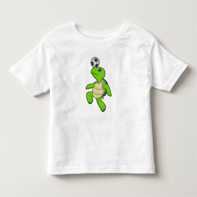 Turtle Soccer-spelare T Shirt (Framsida)