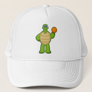 Turtle som Basketball-spelare med Basketball Keps