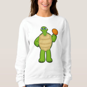 Turtle som Basketball-spelare med Basketball T Shirt