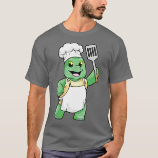 Turtle som Cook med Chefs hat Spatula T Shirt