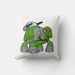 Turtle som Robot med Cannons Kudde