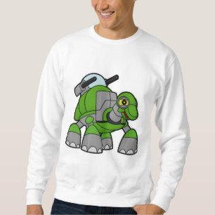 Turtle som Robot med Cannons Lång Ärmad Tröja