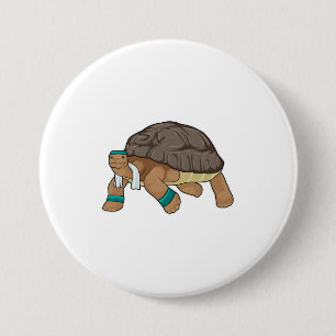 Turtle som Springer med Towel Knapp