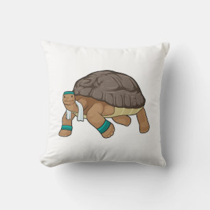 Turtle som Springer med Towel Kudde
