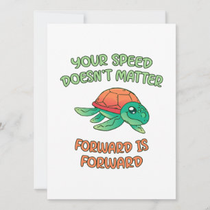 Turtle Speed Matter Julkort