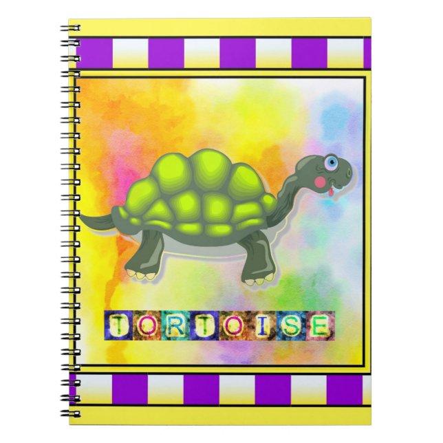 Turtle Spiral bärbar dator Anteckningsbok (Framsidan)