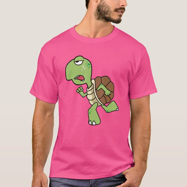 Turtle Springer Competitive Person T Shirt (Framsida)
