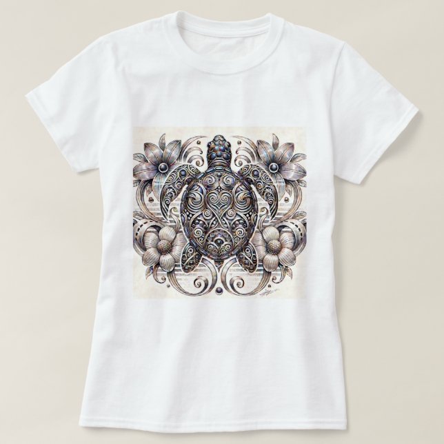 Turtle Stil T Shirt (Design framsida)