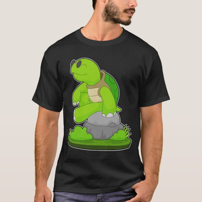Turtle Sunglasses T Shirt (Framsida)