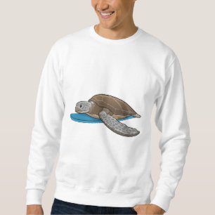 Turtle Surfer Surfboard Lång Ärmad Tröja