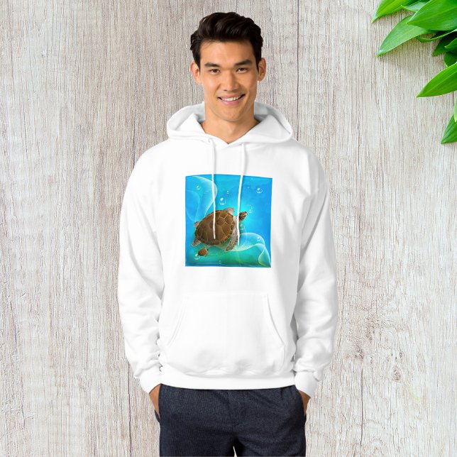 Turtle Swimming Manar Hoodie (Skapare uppladdad)