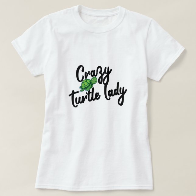 Turtle t shirt for turtle älskare (Design framsida)