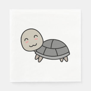 Turtle tecknad animal pappersservett