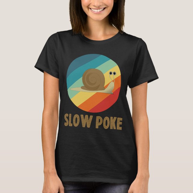 Turtle Tees Slow Poke Graphic T Shirt (Framsida)