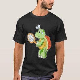Turtle Tennis Tennis Tennis racket T Shirt