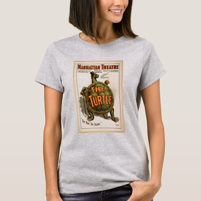 Turtle Theater Vintage Bok Cover Tröja (Framsida)