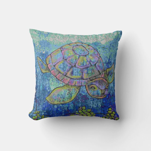 Turtle Throw Pillow Kudde (Framsida)