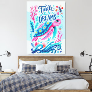Turtle Tide Dreams Canvastryck