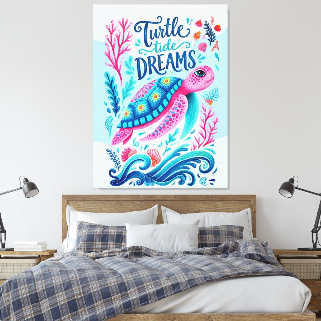 Turtle Tide Dreams Canvastryck (Insitu (sovrum))