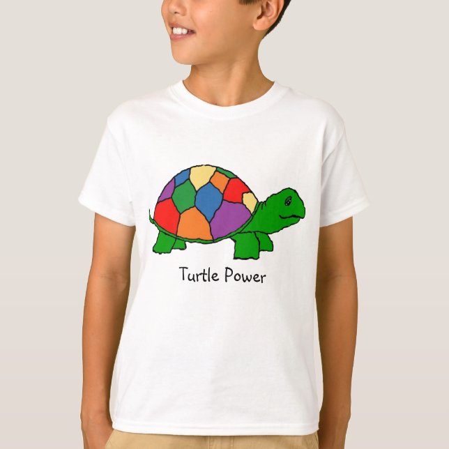 Turtle Time - Kids American Apparel T-Shirt (Framsida)