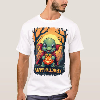 Turtle Tortoise Boo Vampire Trick Or Treat Hallowe T Shirt