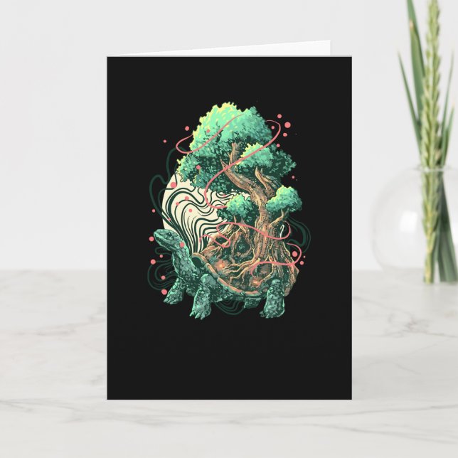 Turtle Träd Kort (Framsida)