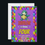 Turtle Unique Personlig Birthday Inbjudan Kids<br><div class="desc">🐢 Dive i Roligt med vår sköldpadda Födelsedagsfest inbjudan! 🎉 Redot 🐢 att gå ut på ett äventyr under vattnet som inget annat? Titta inte längre! Vår sköldpadda Födelsedagsfest inbjudan är här för att göra ett stänk vid ert kommande firande. 🌊 🎈 dessa vackra inbjudningar har charmerande sköldpaddor, som utstrålar...</div>