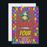 Turtle Unique Personlig Birthday Inbjudan Kids<br><div class="desc">🐢 Dive i Roligt med vår sköldpadda Födelsedagsfest inbjudan! 🎉 Redot 🐢 att gå ut på ett äventyr under vattnet som inget annat? Titta inte längre! Vår sköldpadda Födelsedagsfest inbjudan är här för att göra ett stänk vid ert kommande firande. 🌊 🎈 dessa vackra inbjudningar har charmerande sköldpaddor, som utstrålar...</div>