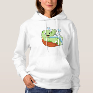 Turtle vid Bathing med Foam T Shirt
