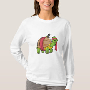 Turtle vid martialkonst med Sword T Shirt