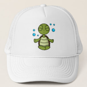Turtle vid Meditating i Sitta Keps