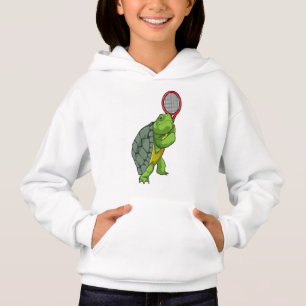 Turtle vid Tennis med tennis racket T Shirt