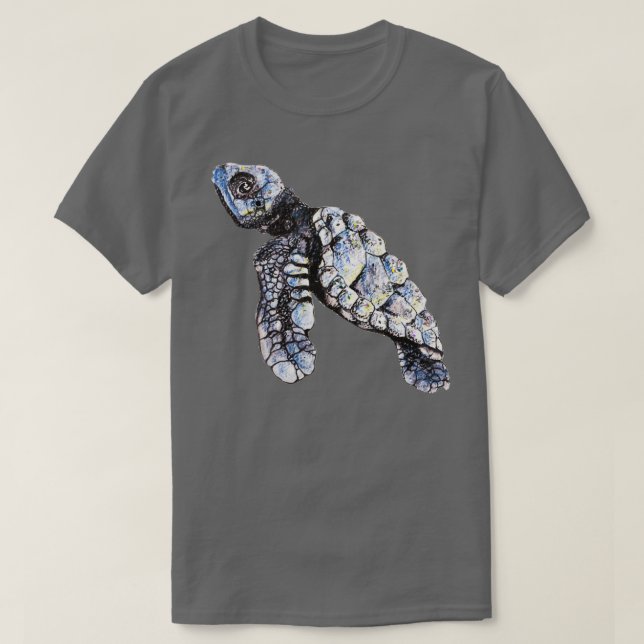 Turtle Watercolor Illustration T Shirt (Design framsida)