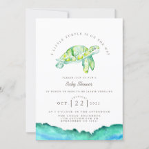 Turtle Watercolor | Ocean Life Baby Shower