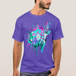 Turtle Watercolor Sea Ocean Wildlife animal T Shirt