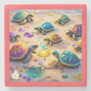"Turtle Wave Riders" Stenunderlägg