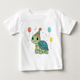 Turtle Wearing a Party Hat T Shirt