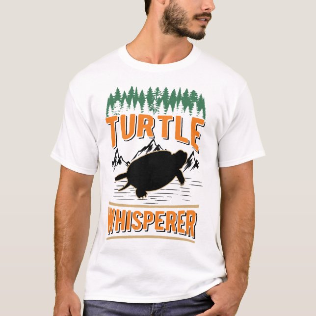 Turtle Whisperer Mini Copy T Shirt (Framsida)